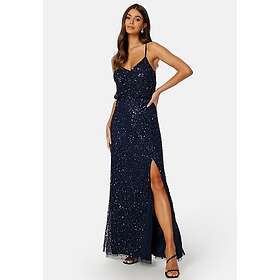 Angeleye Sequin Strappy Maxi Dress With Split