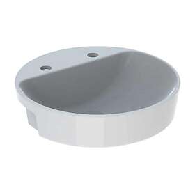 Geberit Tvättställ Variform 500 mm Halvinfälld Runt Kanthylla Kanthyl, 500,783.01,2