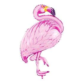 PartyDeco Folieballong Flamingo Rosa