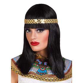 Cleopatra Peruk med Guldband One size