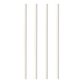 Papstar Papperssugrör Vita 100-pack