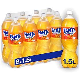 Fanta Zero Orange PET 8x1,5L inkl pant