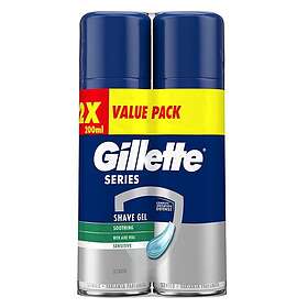 Gillette Series Sensitive Men's Shaving Gel 2 x 200ml