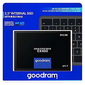 GoodRAM CX400 SSD 512GB 2,5" (6,3cm) SATAIII Gen.2 intern retail SSDPR-CX400-512-G2