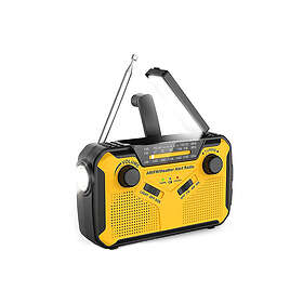 Vevradio och nödradio med LED och SOS funktion