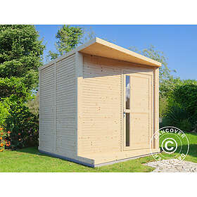 Dancover Redskapsbod Trädgårdsskjul i trä, Bertilo Concept, 2,34x2,97x2,27m, Naturlig