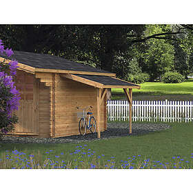 Palmako Sidotak 4,2m² 144x290cm doppimpregnerat brun