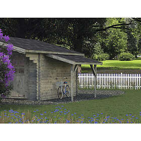 Palmako Sidotak 4,2m² 144x290cm doppimpregnerat grå