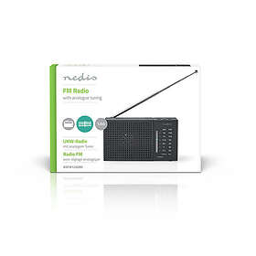 Nedis FM-radio Portabel design AM FM Batteridriven Analog 1,5 W