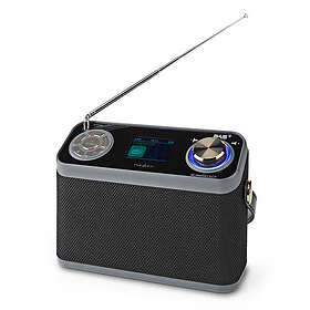 FM DAB+ Radio Bordsdesign DAB+ 2,4" Färgskärm Batteridriven Strömadapter Digital 24 W