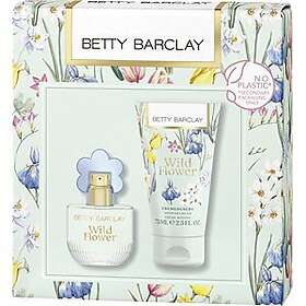 Betty Barclay Wild Flower Eau de Toilette Spray 20ml Crème de douche 75 Coffret 