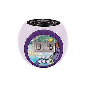 Lexibook , Disney Wish, väckarklocka med projektor med snooze-funktion och alarmfunktion, nattlampa med timer, LCD-skärm, batteridriven, RL9