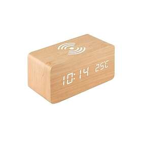 Northix Digital Alarmklocka, Rektangulär Beige