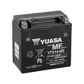Yuasa Mc batteri YTX14-BS MF AGM 12v 12,6 Ah