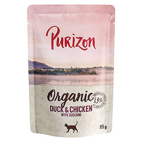 Purizon Organic 6 x 85g Anka & kyckling med zucchini