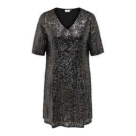 Only Carmakoma Paljettklänning carSparkly SS Sequins Dress Wvn