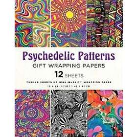 Psychedelic Patterns Gift Wrapping Papers 12 sheets