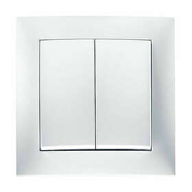 Hager 6330380809 Strömbrytare polarvit Dubbeltrapp