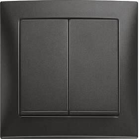 Hager 6330380806 Strömbrytare antracit D-trapp