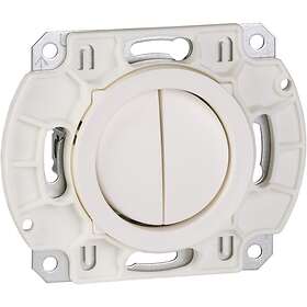 Schneider Electric WDE000933 Strömbrytare robust, vit Dubbeltrapp