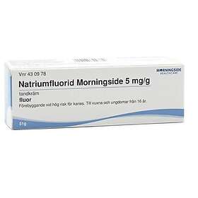 Natriumfluorid Morningside tandkräm 5 mg/g 51g 51G
