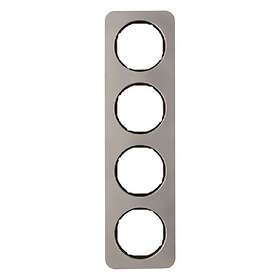 Hager 10142104 Täckram 4-fack, R.1 Stål/svart