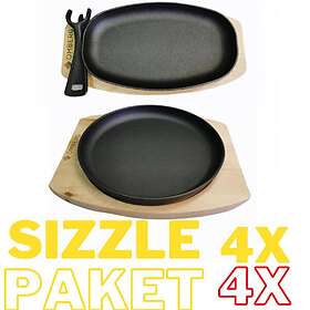 Omberg Sizzle Pan Paket, 8x