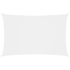vidaXL Solseil oxfordstoff rektangulært 2x5 m hvit 135259