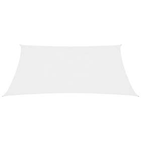 vidaXL Solseil oxfordstoff rektangulært 3.5x4.5 m hvit 135269