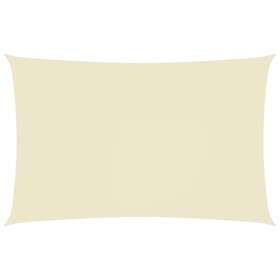 vidaXL Solsegel oxfordtyg rektangulärt 2x5 m gräddvit 135204