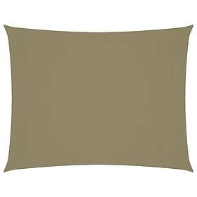 vidaXL Solsegel oxfordtyg rektangulärt 2x3.5 m beige 135146