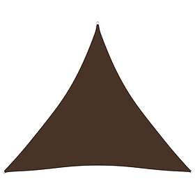 vidaXL Solsegel oxfordtyg trekantigt 5x5x5 m brun 135840