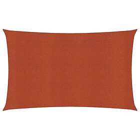 vidaXL Solsegel 160g/m² terrakotta 2x5 m HDPE 311341
