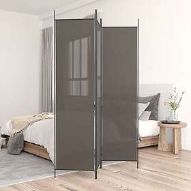 vidaXL Rumsavdelare 3 paneler antracit 150x220 cm tyg 350196