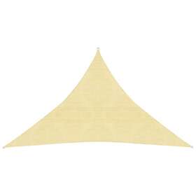 vidaXL Solsegel 160g/m² beige 2,5x2,5x3,5 m HDPE 311141