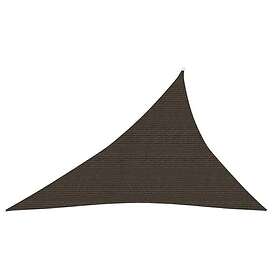 vidaXL Solsegel 160g/m² brun 3x4x5 m HDPE 311806