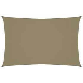 vidaXL Solsegel oxfordtyg rektangulärt 2x5 m beige 135149