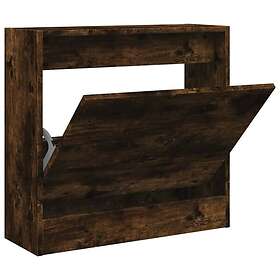 vidaXL Skohylla rökfärgad ek 60x21x57 cm konstruerat trä 839886