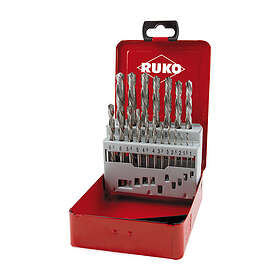 Ruko Borrsats för metall 214214LI; DIN338; HSS-G; 19 st.