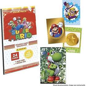 Panini Super Mario Trading Cards Fettpaket Med 24 Kort 2 Bonuskort