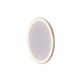 Dansani Handy sminkspegel med belysning, Ø18cm, krom