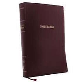 Thomas Nelson: KJV Holy Bible: Super Giant Print with 43,000 Cross References, Burgundy Leather-look, Red Letter, Comfort Print: King James 