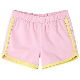 vidaXL Barnshorts med rand ljusrosa 128 11582