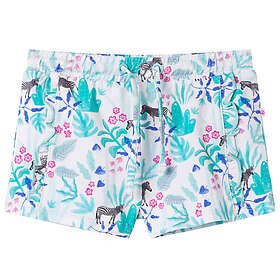 vidaXL Barnshorts med snöre ecru och mörk mintgrön 140 11433