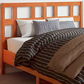 vidaXL Huvudgavel vaxbrun 135 cm massiv furu 844353