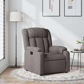 vidaXL Reclinerfåtölj taupe tyg 373582