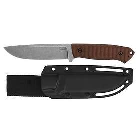 Za Pas Expandable, Brown Micarta, Stonewash ZAP-EX-ST-M-BR