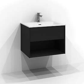 Svedbergs Tvättställsskåp Epos 60x45 med 1 Låda och Öppen Förvaring 140610-P