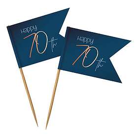 True Partypicks Happy 70th Blue 36-pack