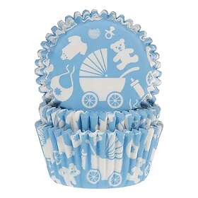 CakeSupplies Muffinsformar Baby Blå 50-pack